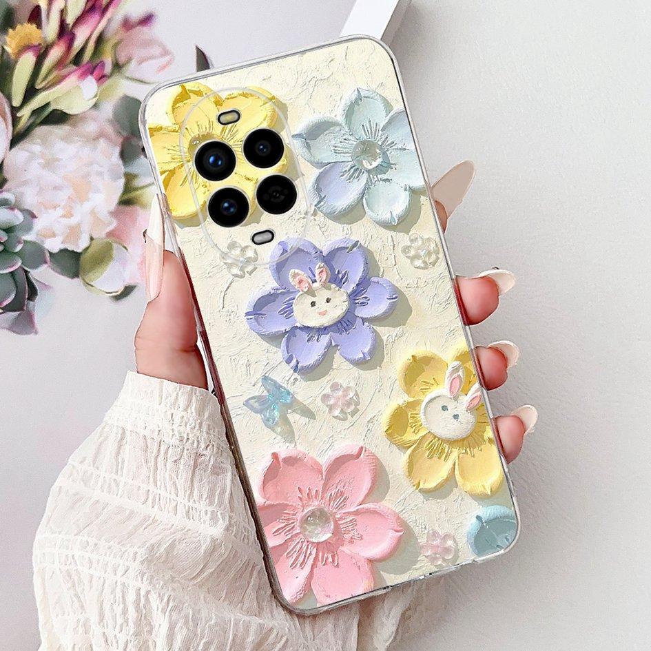 For Huawei Nova 13 Case Nova13 5G Cover BLK-AL80 Funda Popular Flower Butterfly Soft Clear Silicone Cases For Nova 13 Pro Bumper
