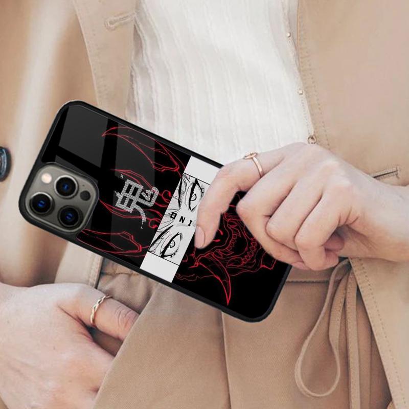 Japanese Hannya Oni Mask Magnetic Phone Case For APPLE iPhone 17 Air 16 14 13 12 Pro Max 15 Plus Charge With MagSafe Cover