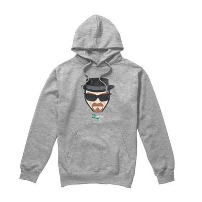Breaking Bad Unisex Adult Heisenberg Face Heather Hoodie