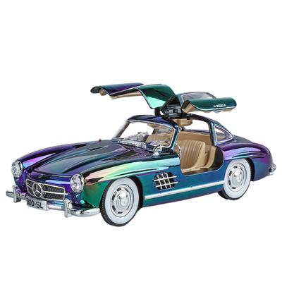 1/24 Benzs 300SL Legierungsauto Modell Diecasts Metall Klassisch Galvanisierte Fahrzeuge Automodell Simulation Sound und Licht Kinder Geschenke