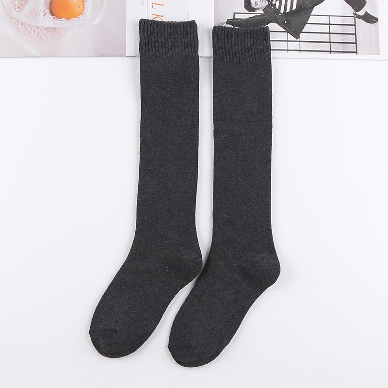 Terry Mid-Calf Socks: Warm, Thick, Velvet-Enhanced Cotton for Men & Women - Perfect for Autumn & Winter