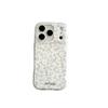 Spring Style Green Leaves & Pink Flowers Phone Case for Apple 17 Pro Max, Compatible with 16 Pro Max & Double Layer 15 Pro/14