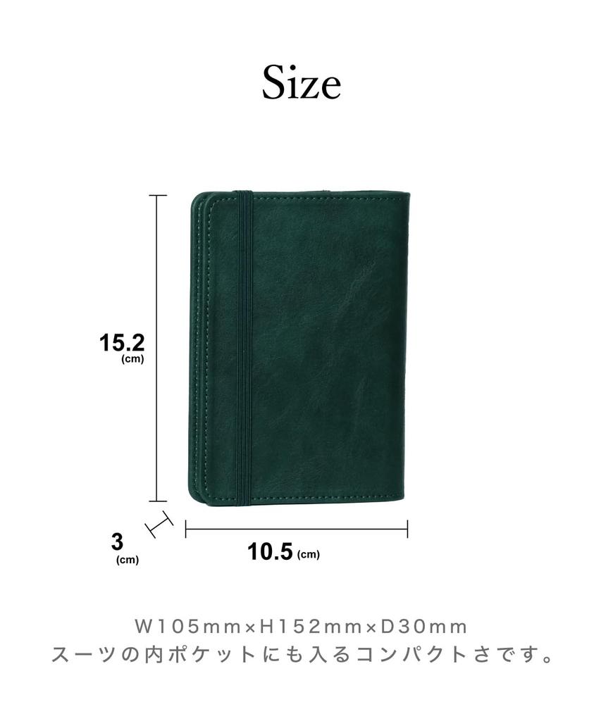 M6 Mini System Memo Schedule Planner Business Embossed V.for.M 6-Hole Planner, Notebook, Ring, Pad, Book, Cover, (Crocodile Gray)