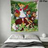 Hello! Sandybell Wall Tapestry Aesthetic Wall Hanging Printed Fabric Blanket Decorative Tapestries for Bedroom Living Room Home Decor