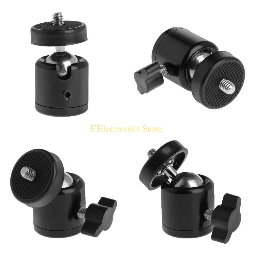 B03C 1/4" Hot Shoe Mini Ball for Head Flash Bracket Holder Mount Screw For Camera Tri