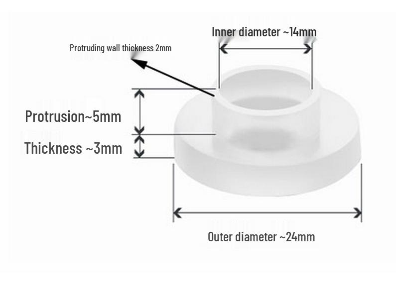 Silicone Gasket for 1-Inch Hose, Faucet, Water Meter, or Shower Head - 4 & 6 Point Sealing Ring.