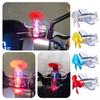 Ornement d'avion à LED alimenté par le vent, Moto et Voiture Électrique LED Lumières Colorées Avion Rotatif Avion à Vent Décor d'Avion