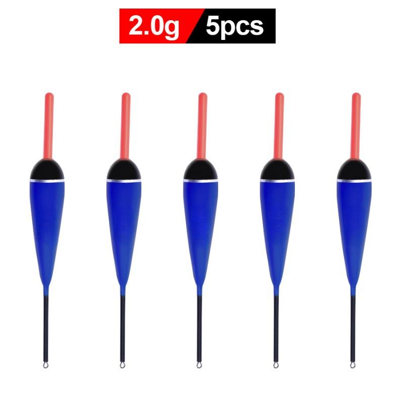 Carp Fishing Floater 5pcs Vertical Fish Float 2g-5g Buoyancy Long Casting Fishing Bobbers