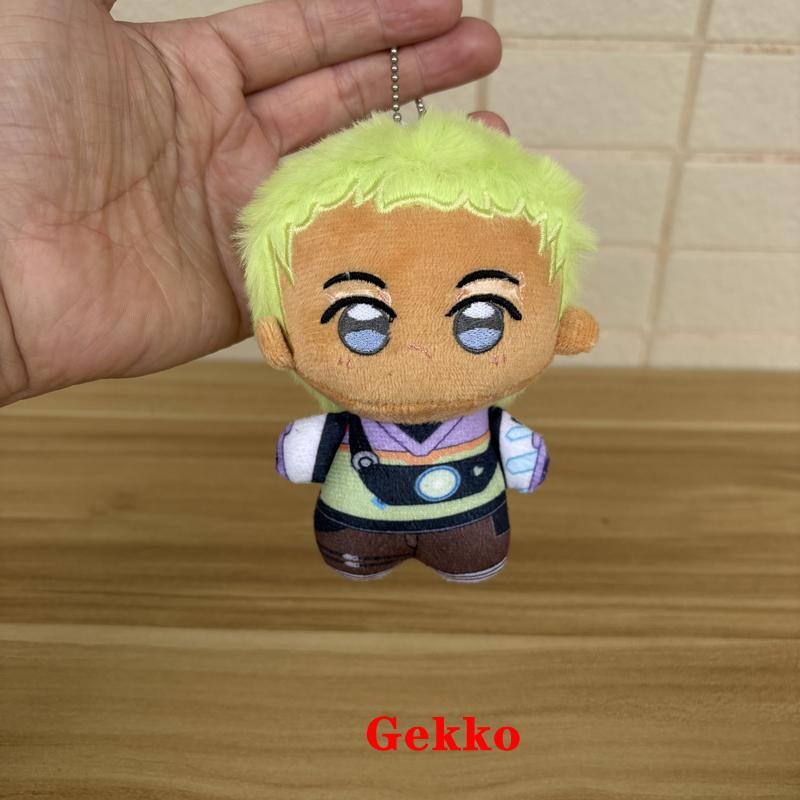 Super Niedlich 10cm Cartoon Anime Spiel Valorant Gekko Charakter Joon-Hee Plüschtiere Lustiger Schlüsselanhänger Tasche Plüschtier Puppe Anhänger Dekor About 10cm