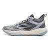Li Ning Kids Round Toe Comfortable Non-Slip Wear-Resistant Rebound Support Mid-Top Basketball Shoes Kids Basketball Shoes Gray YKBU088-7