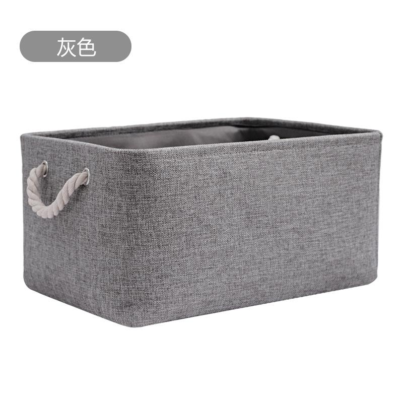 

2025 новый 8/15/27 л большая емкость складная корзина для хранения тканевый ящик для хранения одежды ящик для хранения игрушек экономит место 10L 31x21x16cm серый