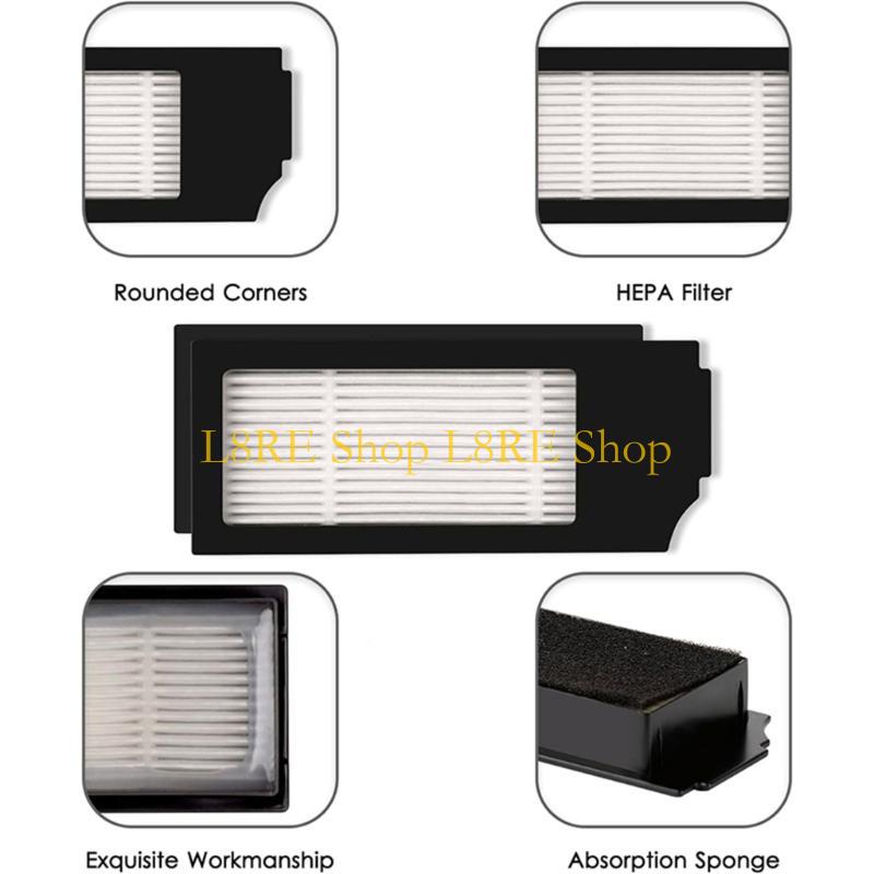 L8RE Replacement HEPA Filters for Ecovacs X1S Vacuum Cleaner (Pack of 5)