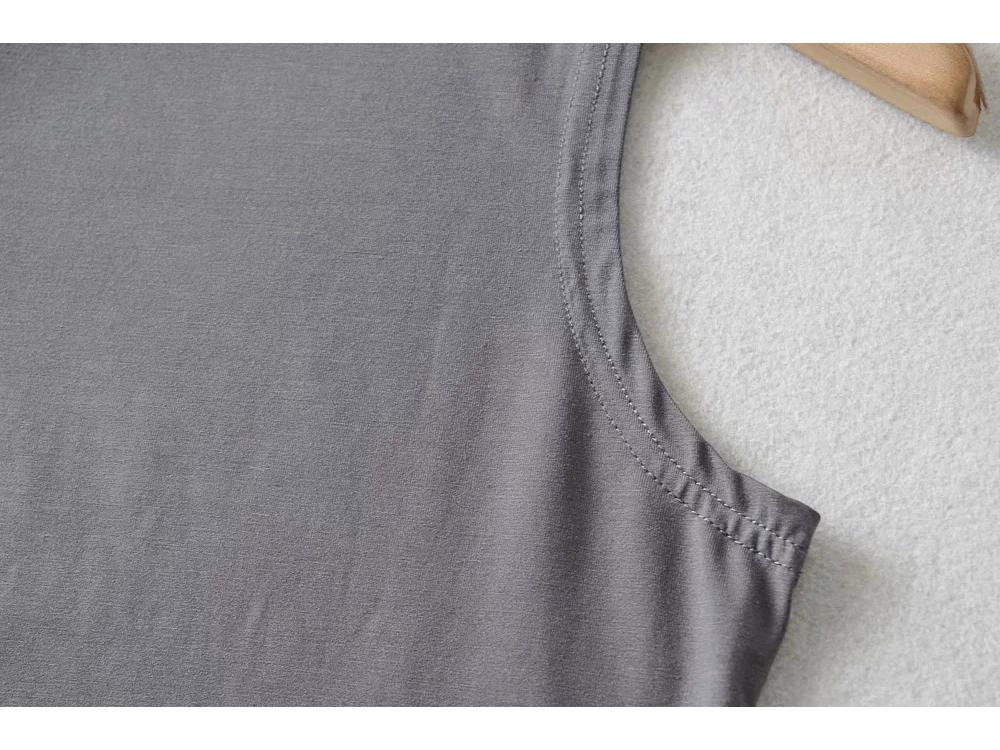 Women's Winter European & American Style Sleeveless Semi-High Neck Top