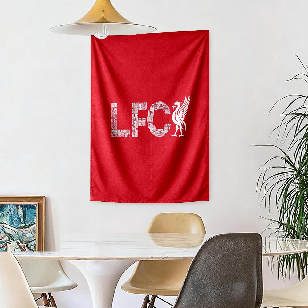 Liverpool Football Club Vægdekoration Vægtæppe Kunst Til Kæledyrsminde Fødselsdag Bryllupsfest Baggrund Familiegave