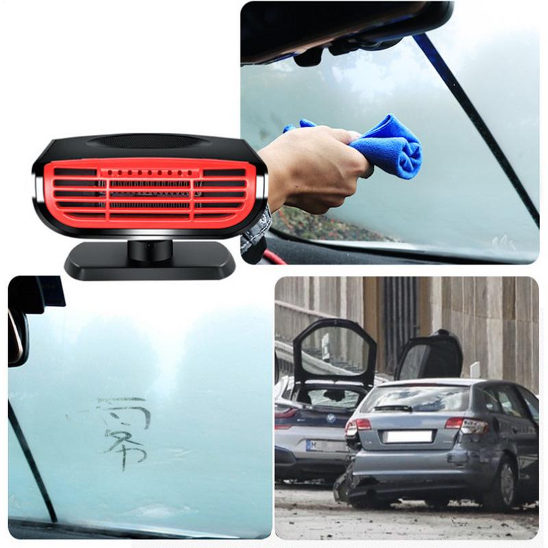 Car Space Heater Fast Heating Car Defroster Plug-in Small Air Heater For Cars Auto Heater Fan Defogger Defroster With