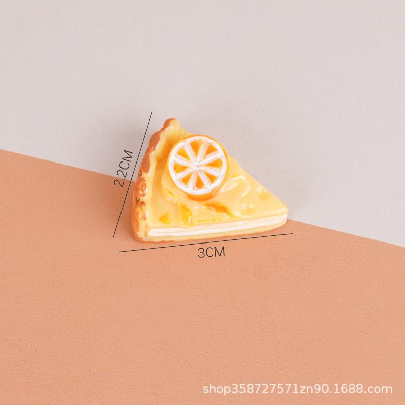 

Смола Торт Съедобная Игра Мини Игровой Домик Треугольный Апельсиновый Торт Кукольный Домик Миниатюра Сделай Сам Декоративная Накладка