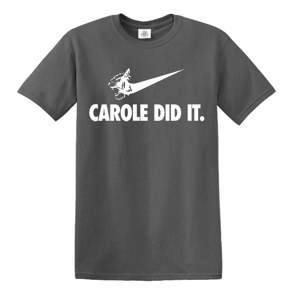 Carole baskin did it tshirt funny joe exotic the tiger king cat rescue show top 2XL