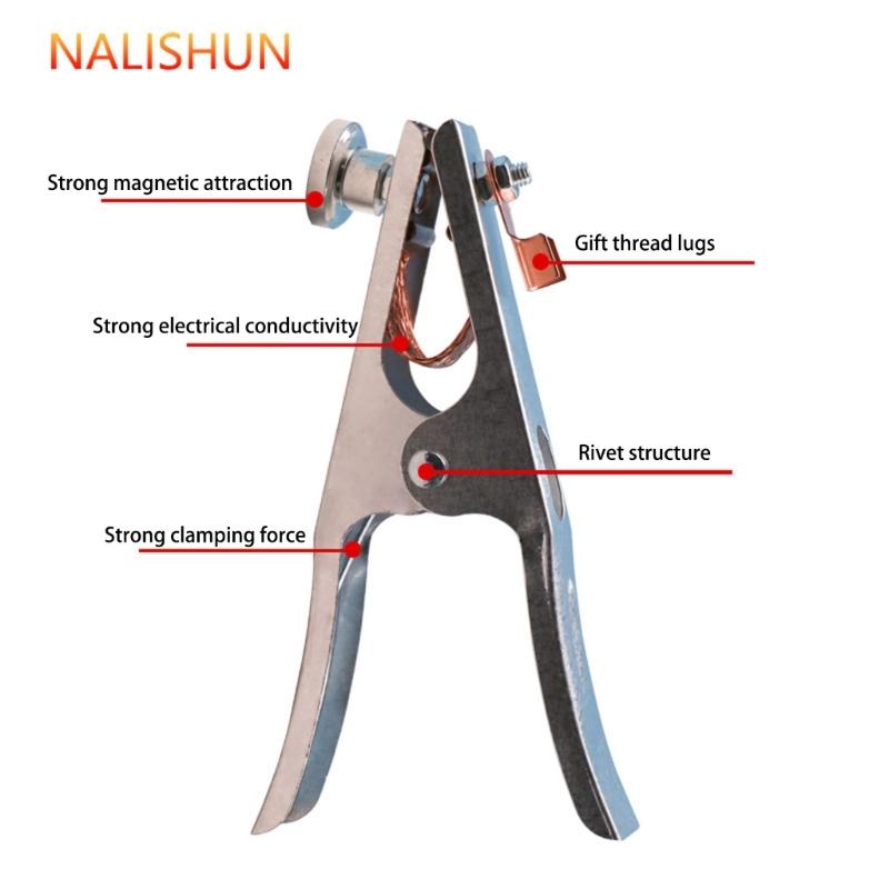 High Conductivity Welder Grounding Clamp With Oxidation Resistant Brass For Automotive Industrial Welding Applications