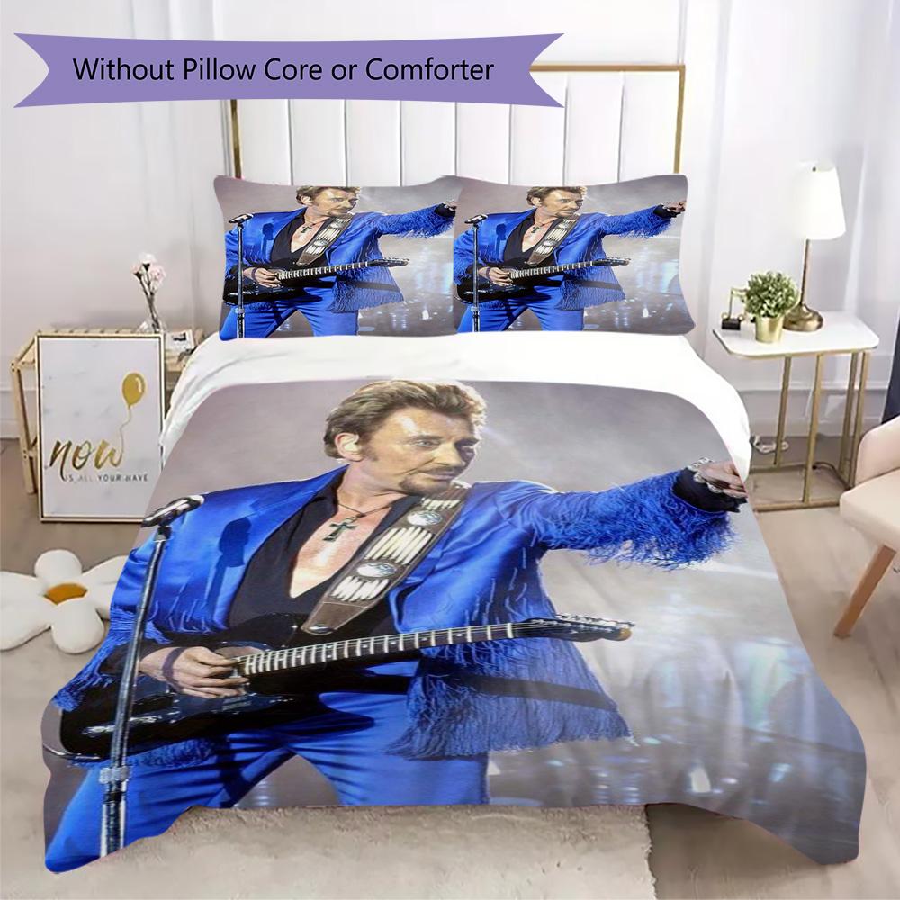 French legendary rock singer and actor Johnny Hallyday provides comfortable bedding covers and pillowcases for home use (without core) K6
