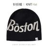 Fashion knitted hats men's and women's autumn and winter warm ear protection letter cold hat outdoor versatile big head circumference wool hat