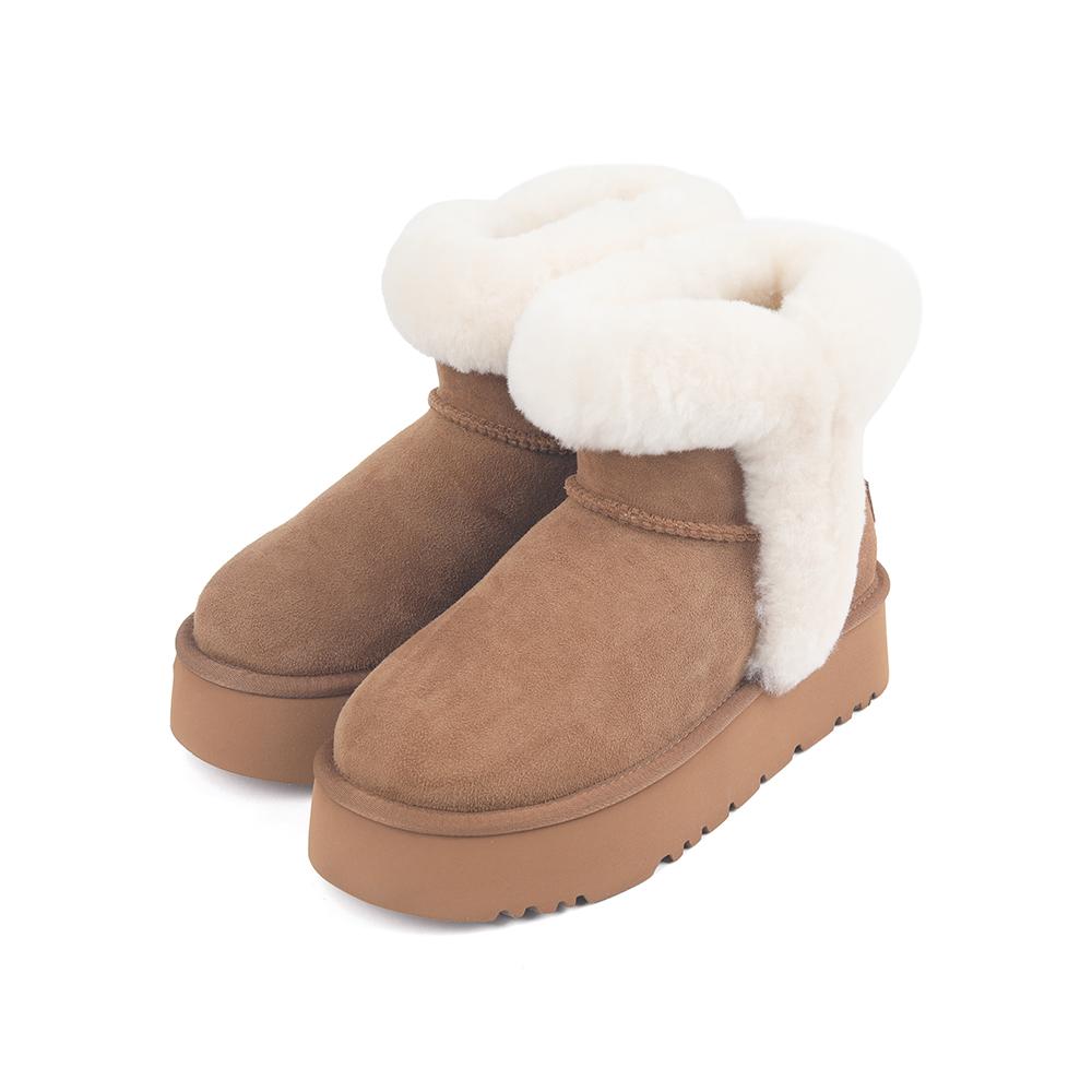 Oz Ugg Wear Adult Maeve Platform Mini Boots Brown