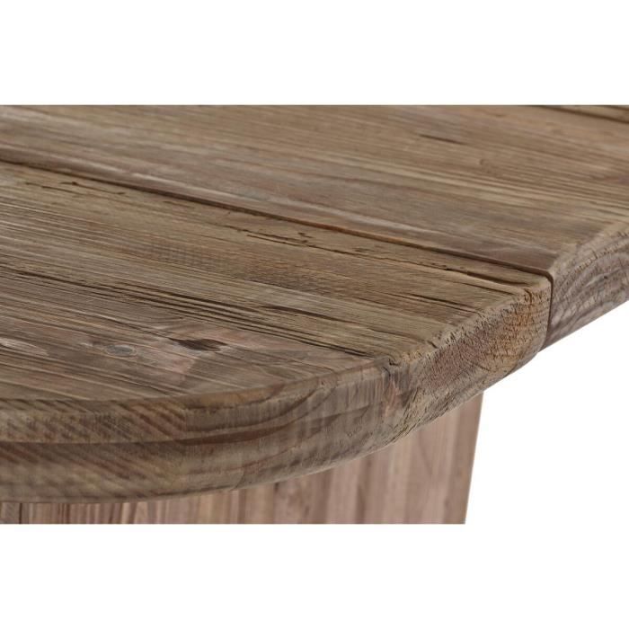 Table de salle à manger en bois recyclé pin - Blanc - 180 x 90 x 77 cm