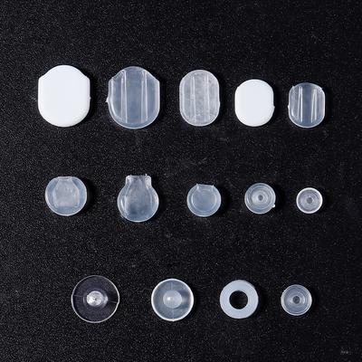 10 buc/lot Pad Pernuță Silicon Clamă Cercei Transparentă Dopuri Cercei Pad Anti-durere pentru Accesorii Bijuterii DIY