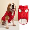 Button Winter Dog Vest With Integrated Keep Warm Fleece Back Zipper For Small Medium Dog