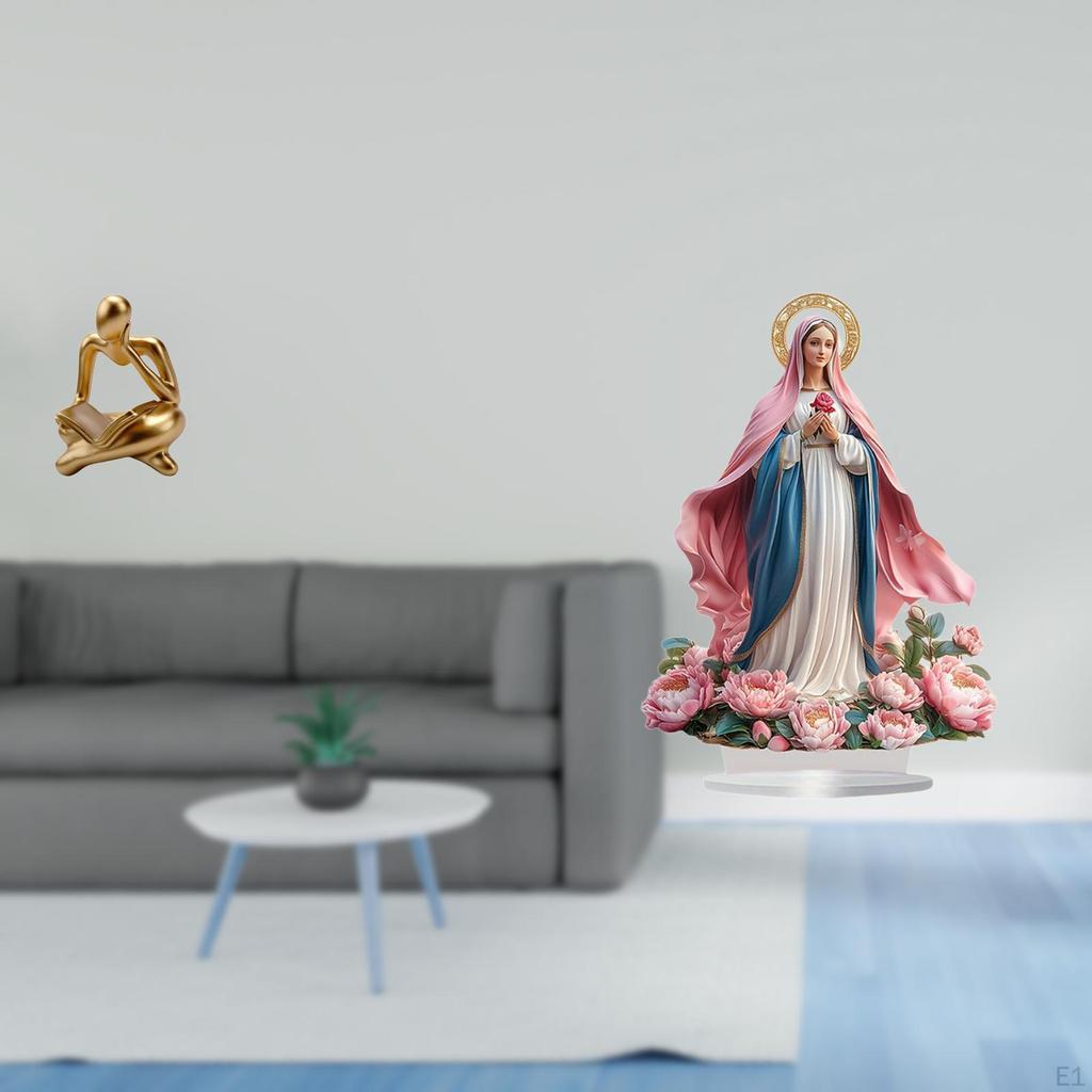 Abstract Acrylic Thinker Statue Ornament for Tabletop Living Room Shelf Office Bookshelf
