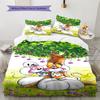 Diddl Pattern Bedding,Quilt Set Quilt Cover Pillowcase Home Birthday Gift (1 * Duvet Cover + 2 * Pillowcase, Without Core)