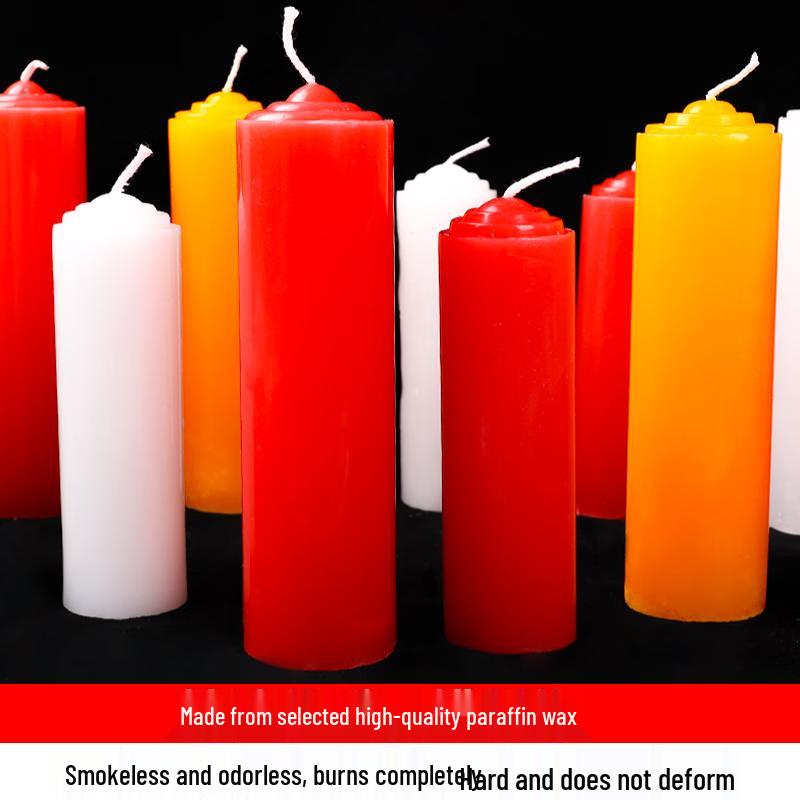 Red Emergency Household Candles (6-Pack)