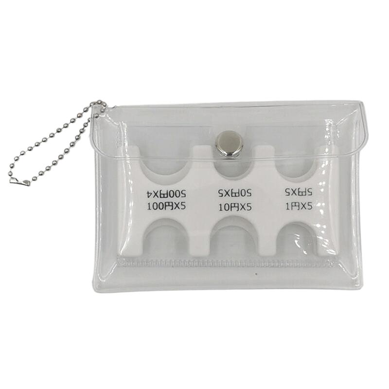 

1 шт. монетоприемник, кошелек для сбора монет, органайзер, держатель для автомобильного монетоприемника, мини-японский монетоприемник для хранения белый