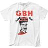 Charged GBH Mens T Shirt Rock and Roll Music Classic Band Tee New White