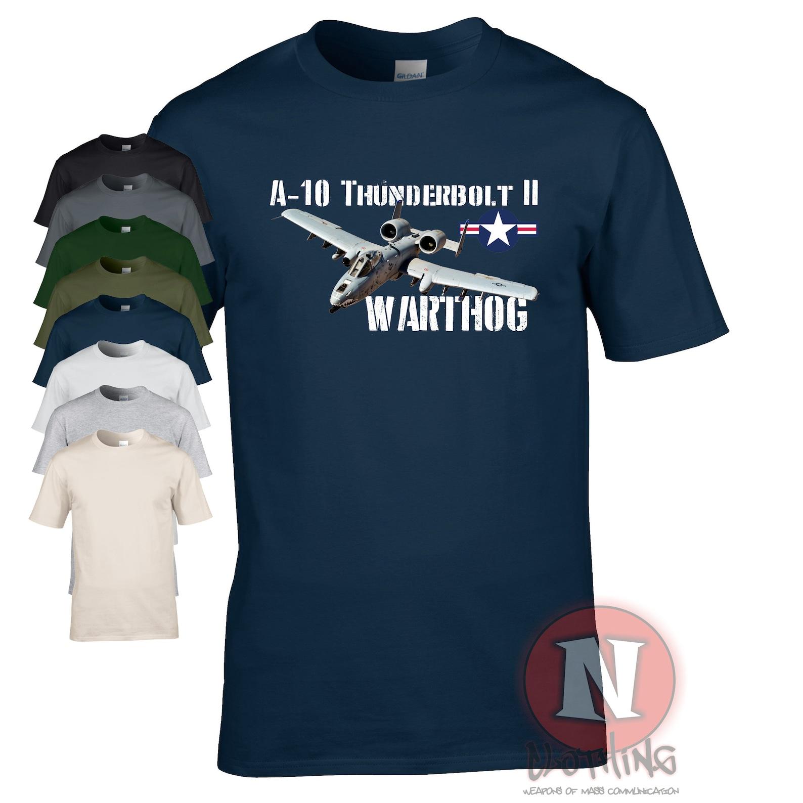 A10 Thunderbolt II T-Shirt USAF Marine Corp Warthog aircraft 4XL