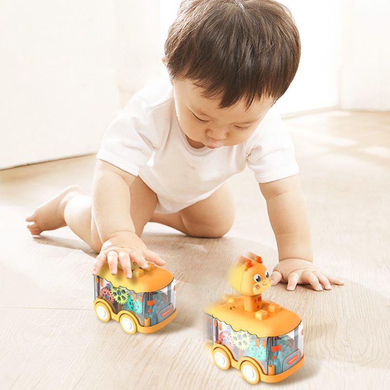 Animal Car Baby Toys for 1 2 Year Old Boy Press and Go Car Luminous Toys Toddler Pull Back Cars for Kids Boys Girl Birthday Gift