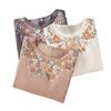 Women's Cotton Shirt Summer Top Season Casual Loose Embroidered Loose Shirt
