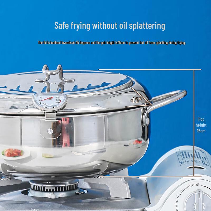 Yuzhou 304 Stainless Steel Tempura Deep Fryer