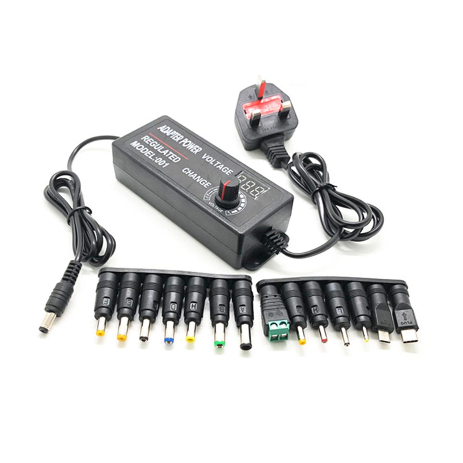 

3 В-24 В, 2 А, регулируемые источники питания, выход 3 В-24 В постоянного тока, адаптеры зарядного устройства для бытовой электроники от 3 В до 24 В UK