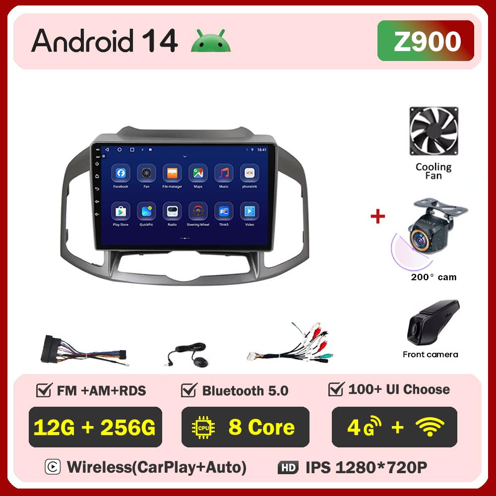 Android 14 For Chevrolet Captiva 1 2011 - 2016 Stereo Head Unit Mirror Link GPS Navigation Autoradio Gps Car Intelligent Systems