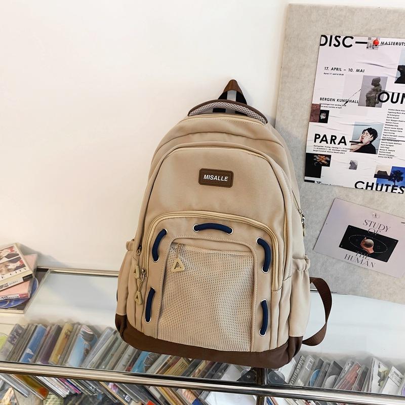 

Рюкзак в стиле милитари большой вместимости ретро колледж стиль для учеников начальной и средней школы прочный и долговечный рюкзак мужской