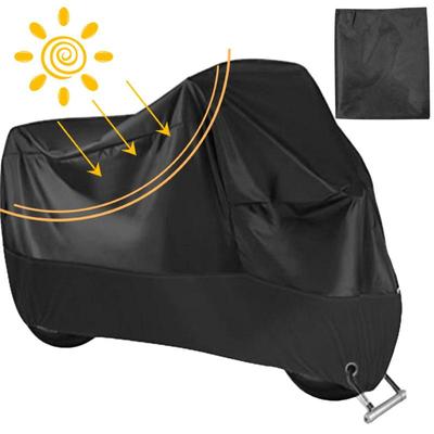Housse de moto toutes saisons universelle résistante aux intempéries, imperméable, protection solaire extérieure, housse durable avec sac de rangement