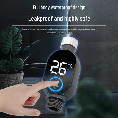 LED teploměr do dětské koupele a sprchy - Univerzální měřič teploty na vodovodní kohoutek