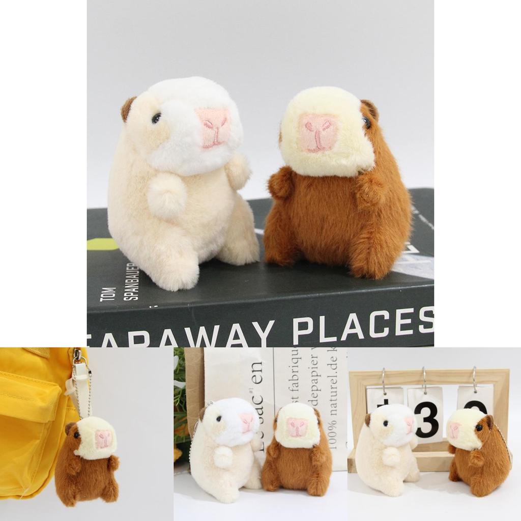 Domesticated Guinea Pig Plush Keychain Cartoon Toy For Kids And Adults