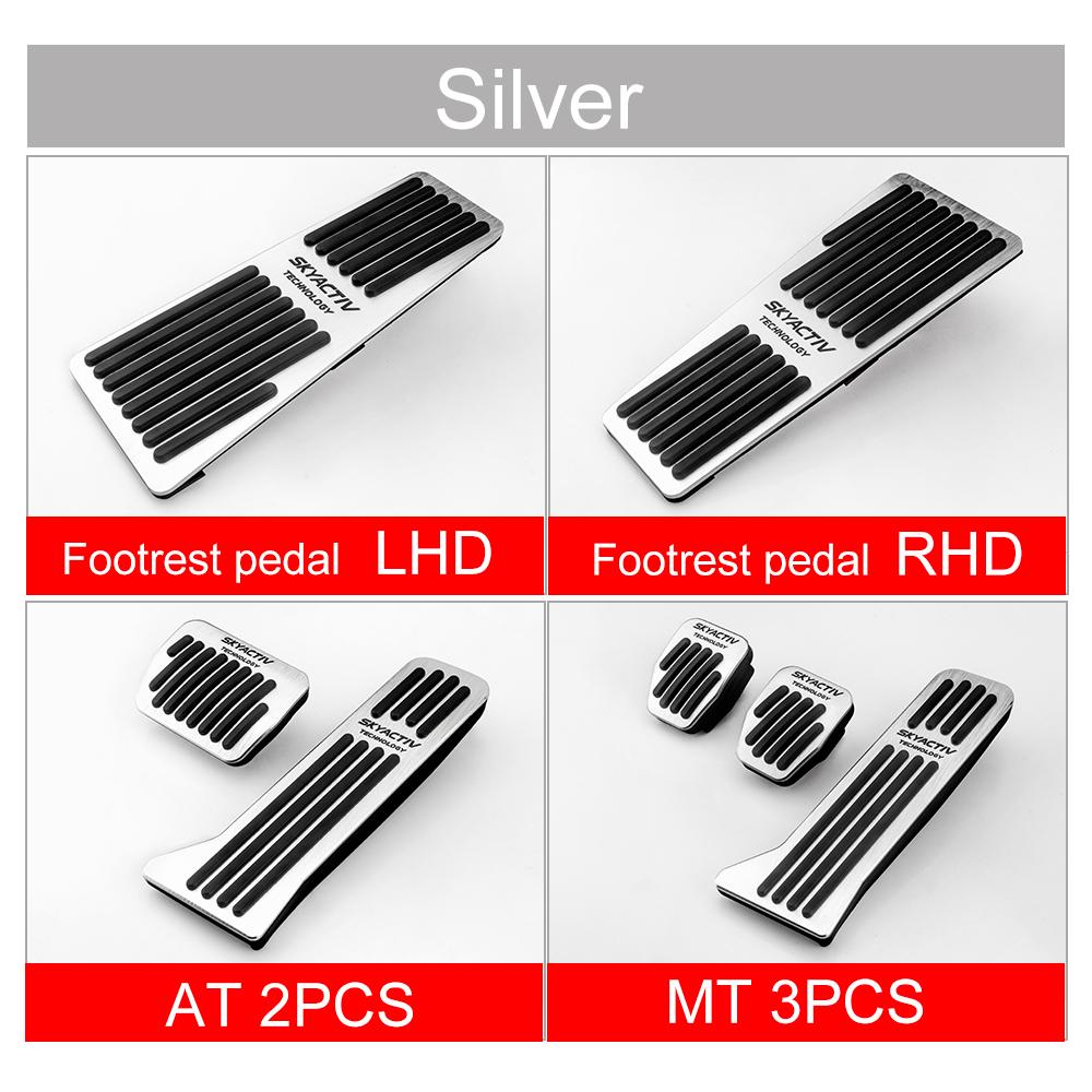 Car Pedals Foot Fuel Accelerator Brake Clucth Pedal Pad Cover For Mazda 2 3 6 DJ BM GJ CX-5 CX5 CX 5 CX3 CX4 CX9 CX8