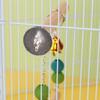 Parrot Cage Hammock Swing Colorful Beads Swing Standing Supplies Wooden Bridge with Bells Parrot Standing Supplies