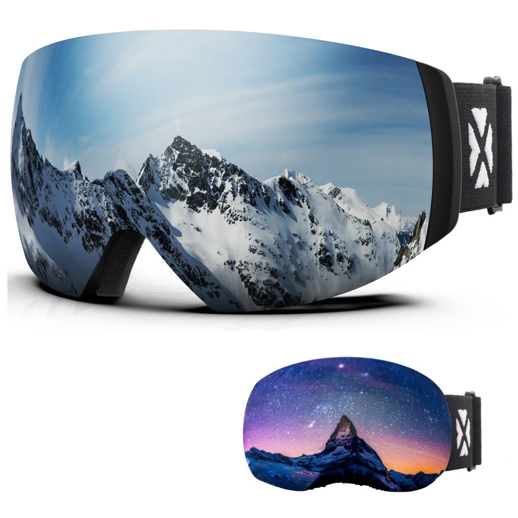 Juli Brand Professional Ski Goggles Double Layers Lens Anti-Fog Uv400 Skiing Glasses Snow Goggles Men Women Gift Cover M6