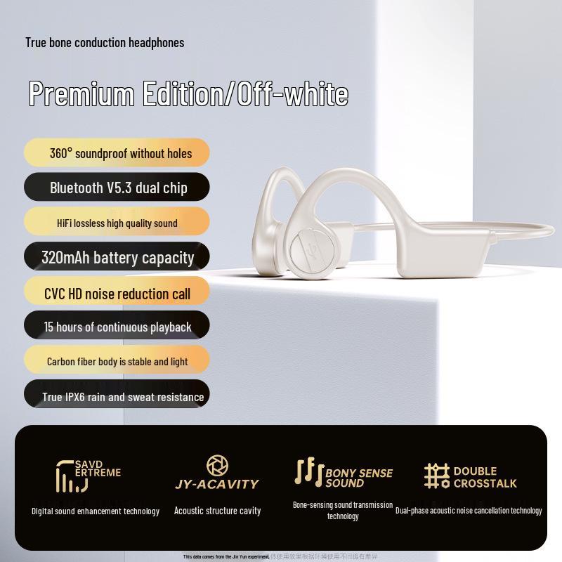 Bone Conduction Sports & Swimming Headphones - Long Battery Life, No Sound Leakage, Comfortable Fit, Bluetooth Enabled