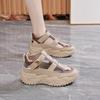 Damen Koreanischer Stil Atmungsaktiv Ausgeschnitten Dicke Sohle Höhensteigernd Lässige Sandalen