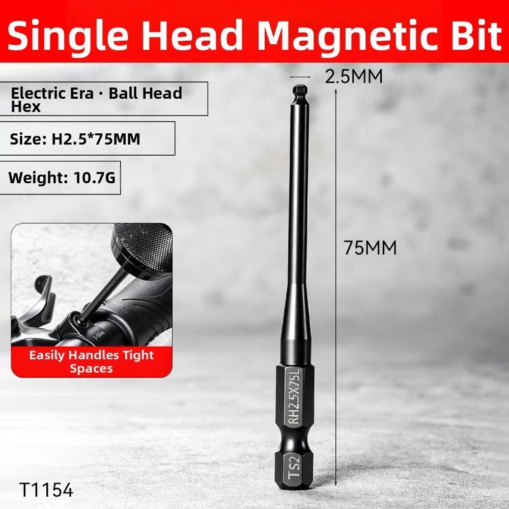 Steel Hex Screwdriver Bit Reduced Shank Magnetic Driver Bit New Power Tool Accessories