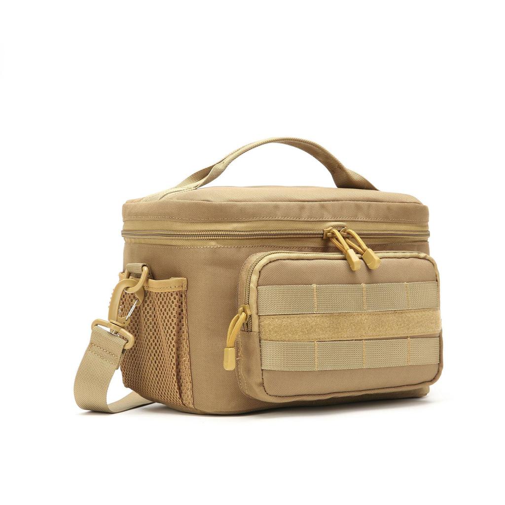 Bolsa de Almuerzo de Picnic Camuflaje Aislada a Prueba de Fugas - Gran Capacidad, Portátil, Correa de Hombro/Mensajero